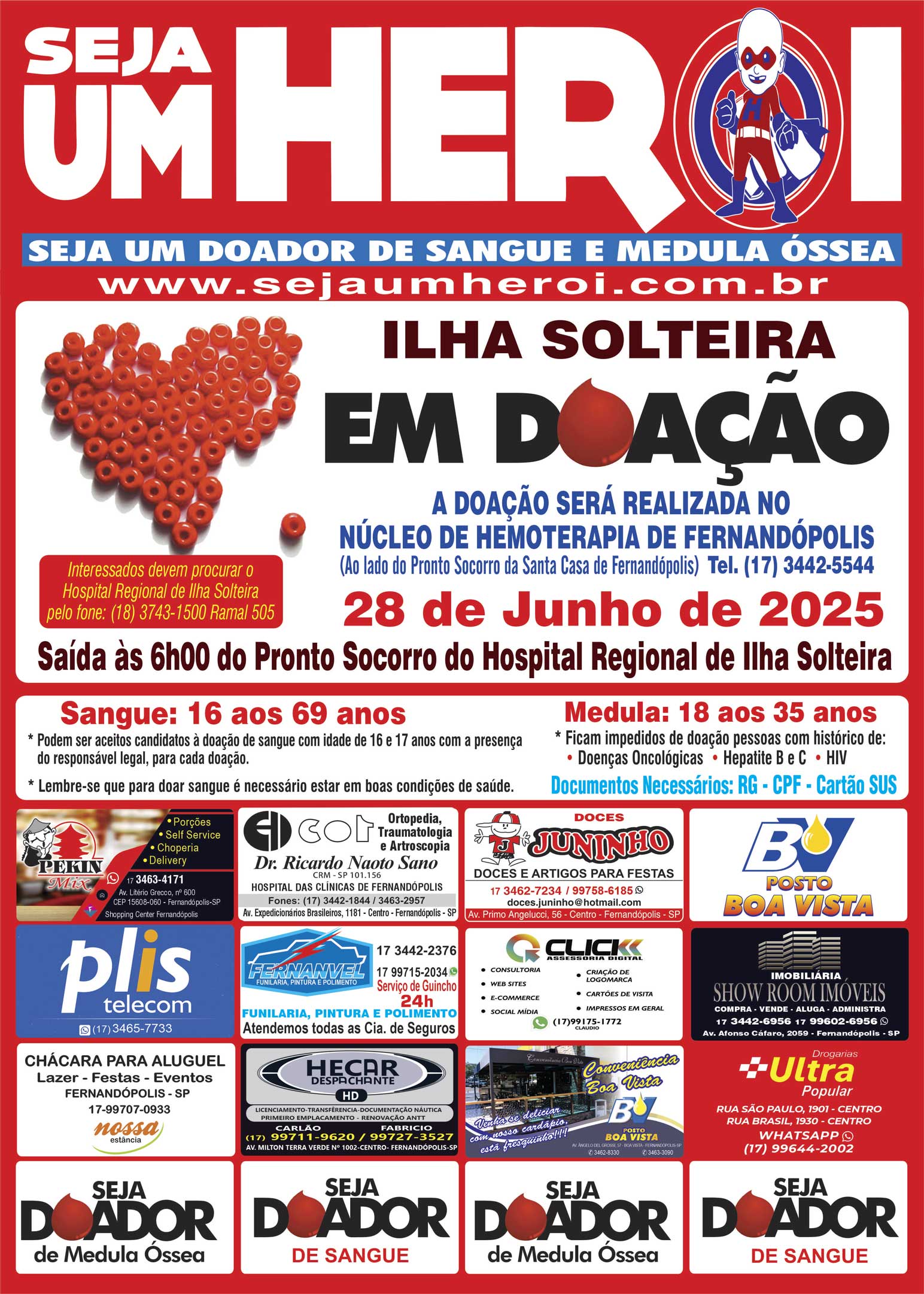 Ilha Solteira em Doação 28 de Junho 2025