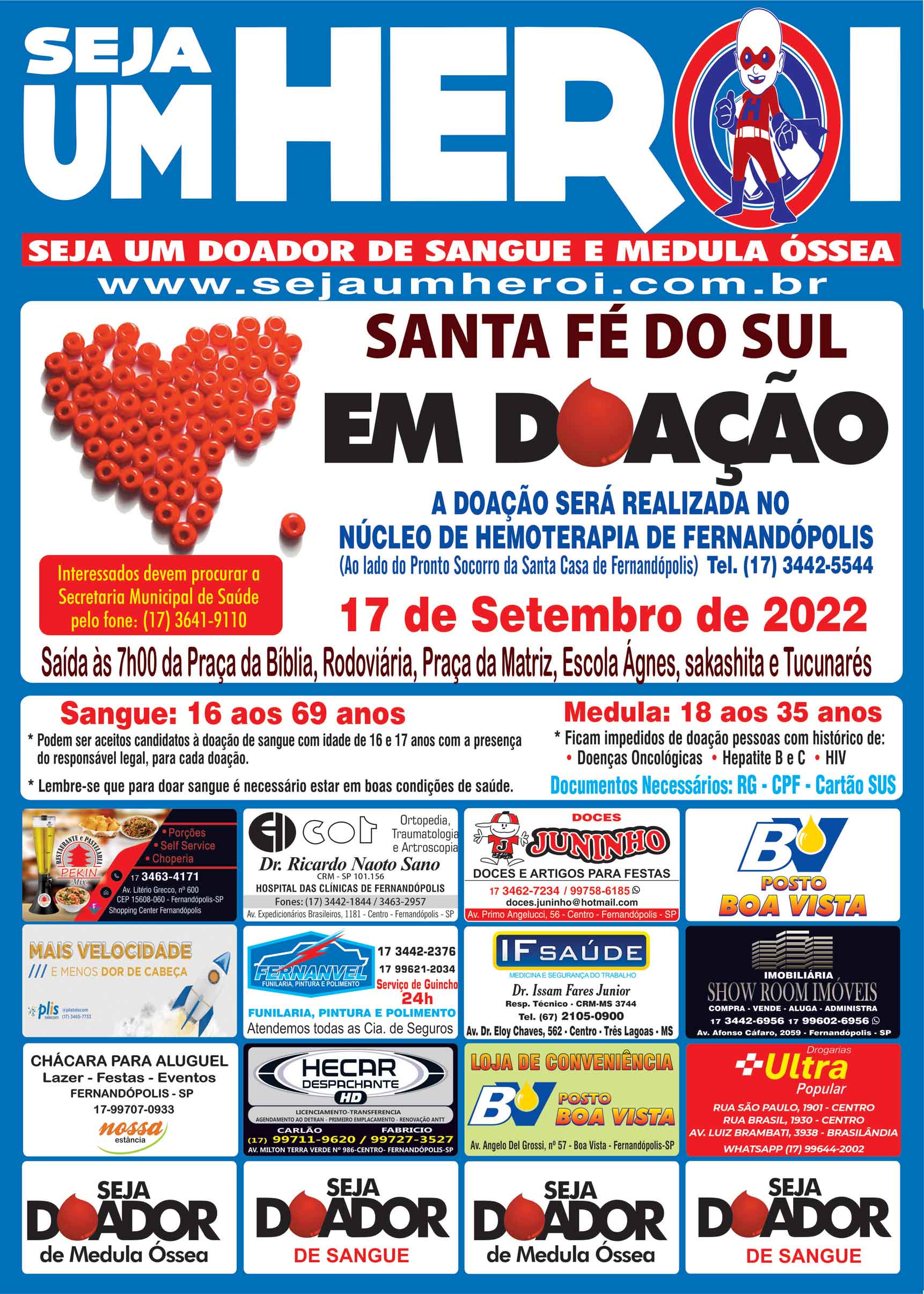 Santa Fé do Sul em Doação 17 de Setembro de 2022